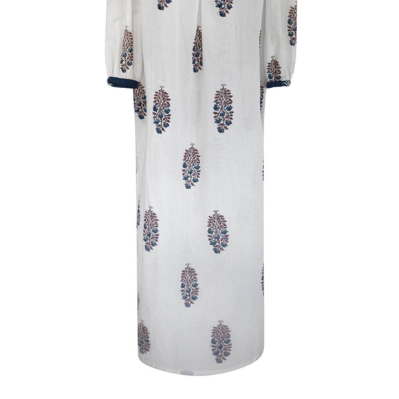 Virginie Violet Print Caftan Dress nwot - Picture 6 of 12